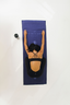 Indigo Travel Towel – Lightweight, Quick-Dry, Versatile for Yoga, Beach & Adventure | Mantra: “I am magical, supported, grace, divinely guided”