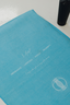 Empower Yoga Towel - Turquoise Mantra: "I am abundant, limitless, whole, prosperity"