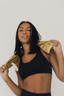 Empower Exercise Towel - Gold Mantra: "I am strength, protected, discerning"