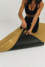 Empower Yoga Towel - Gold Mantra: "I am strength, protected, discerning"