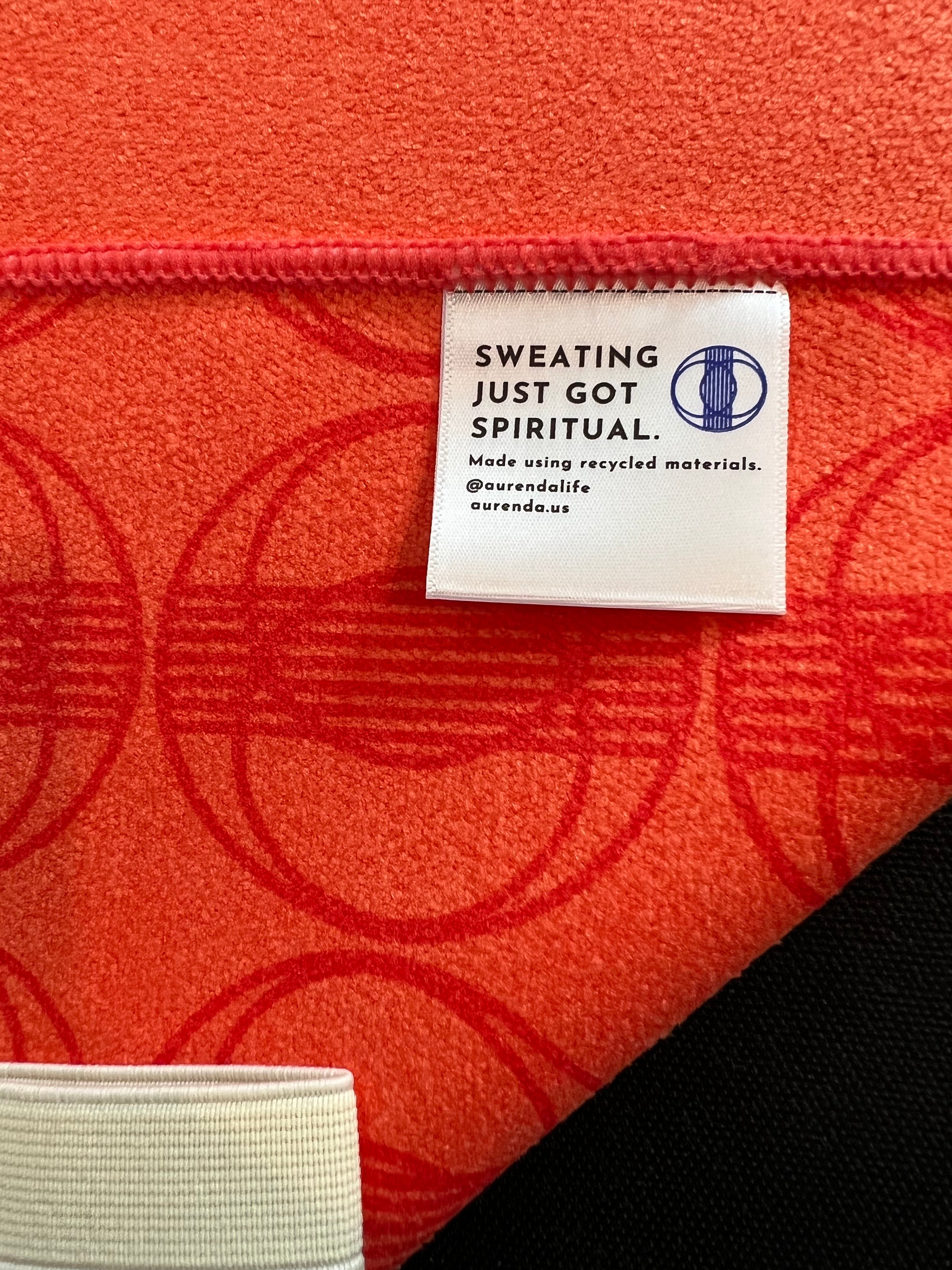 Orange Exercise Towel